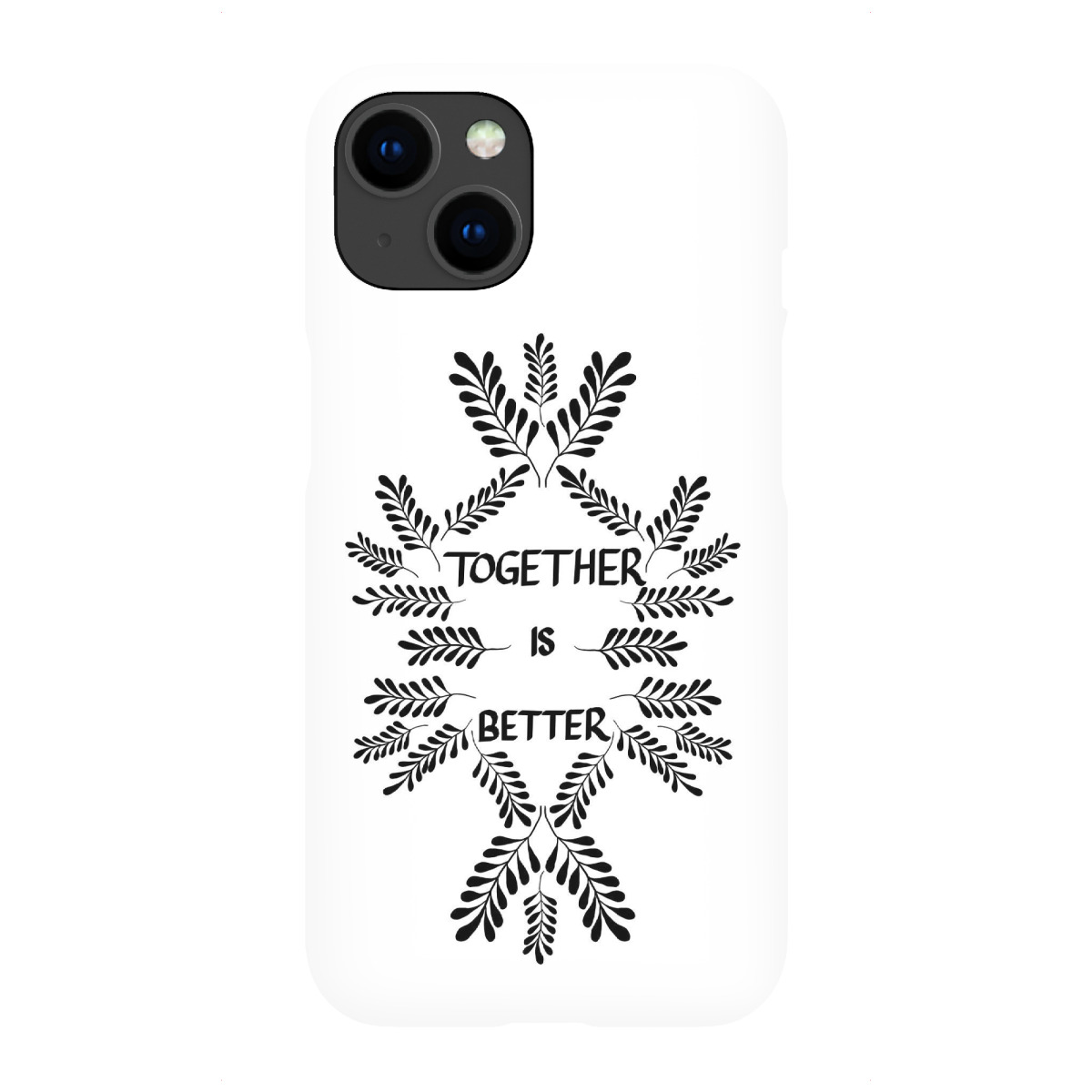 iPhone "Together is better white" Premium-Case Handyhülle artboxONE