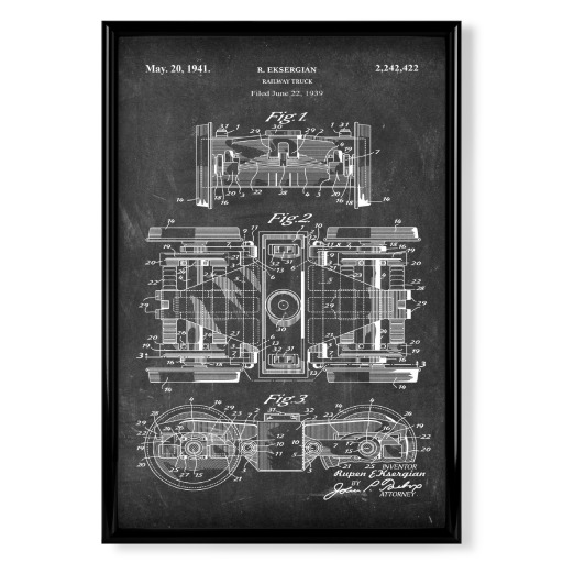 Eisenbahnrad patent (Tafel)