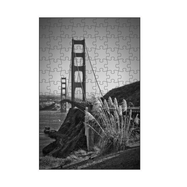 artboxONE Puzzle "Urbaner Flair - Golden Gate Bridge" artboxONE - Schwarzweiß,Städte / San Francisco - Brücke,San francisco,Golden gate bridge