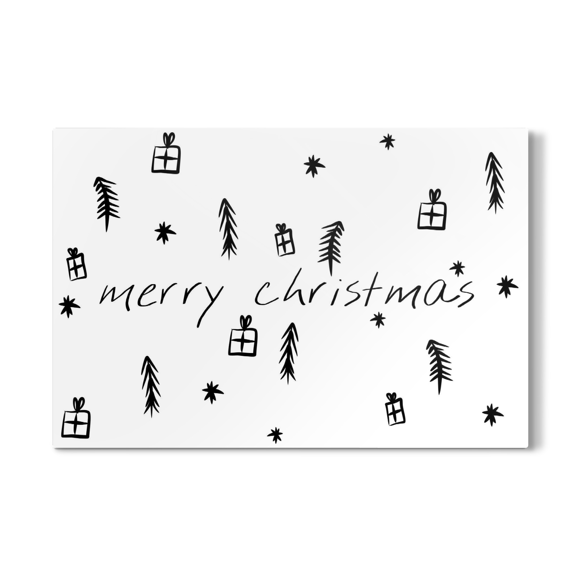Galerie-Print "Merry christmas Tannenbaum" 75x50 cm artboxONE