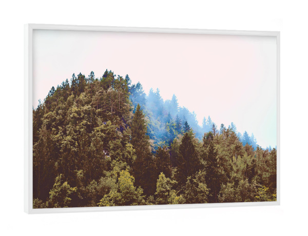 Poster mit weißem Rahmen "Up The Hill" artboxONE - Natur