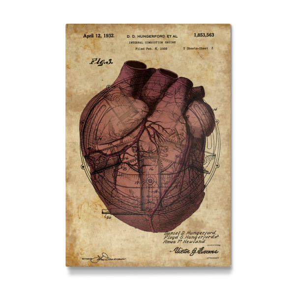 Galerie-Print "Menschen Herz" 30x20 cm artboxONE