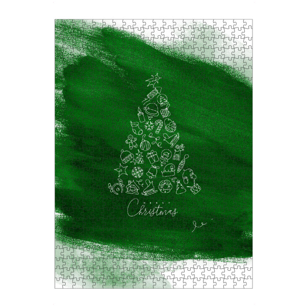 artboxONE Puzzle "Pen line christmas tree green" artboxONE - Für Kinder,Fashion,Weihnachten,Für Mama,Für Papa,Festivals - Tree,Brush - Bild tree
