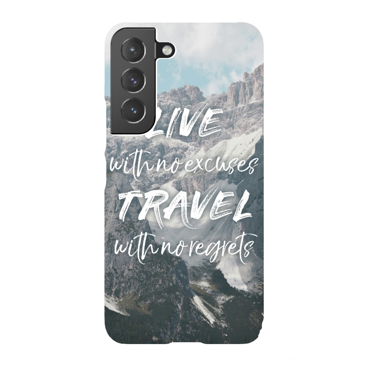 Samsung Galaxy "Live with no excuses" Premium-Case Handyhülle artboxONE