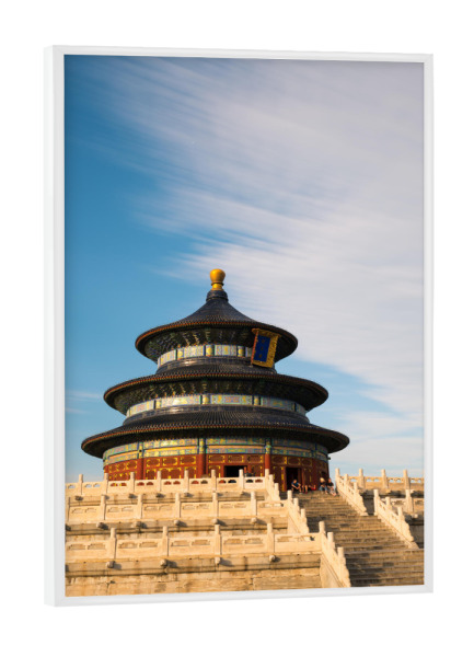 Poster mit weißem Rahmen "Himmelstempel" artboxONE - Städte,Reise,Architektur,Reise / Asien - China,Himmelstempel,Peking,Tempel,Architektur,Beijing