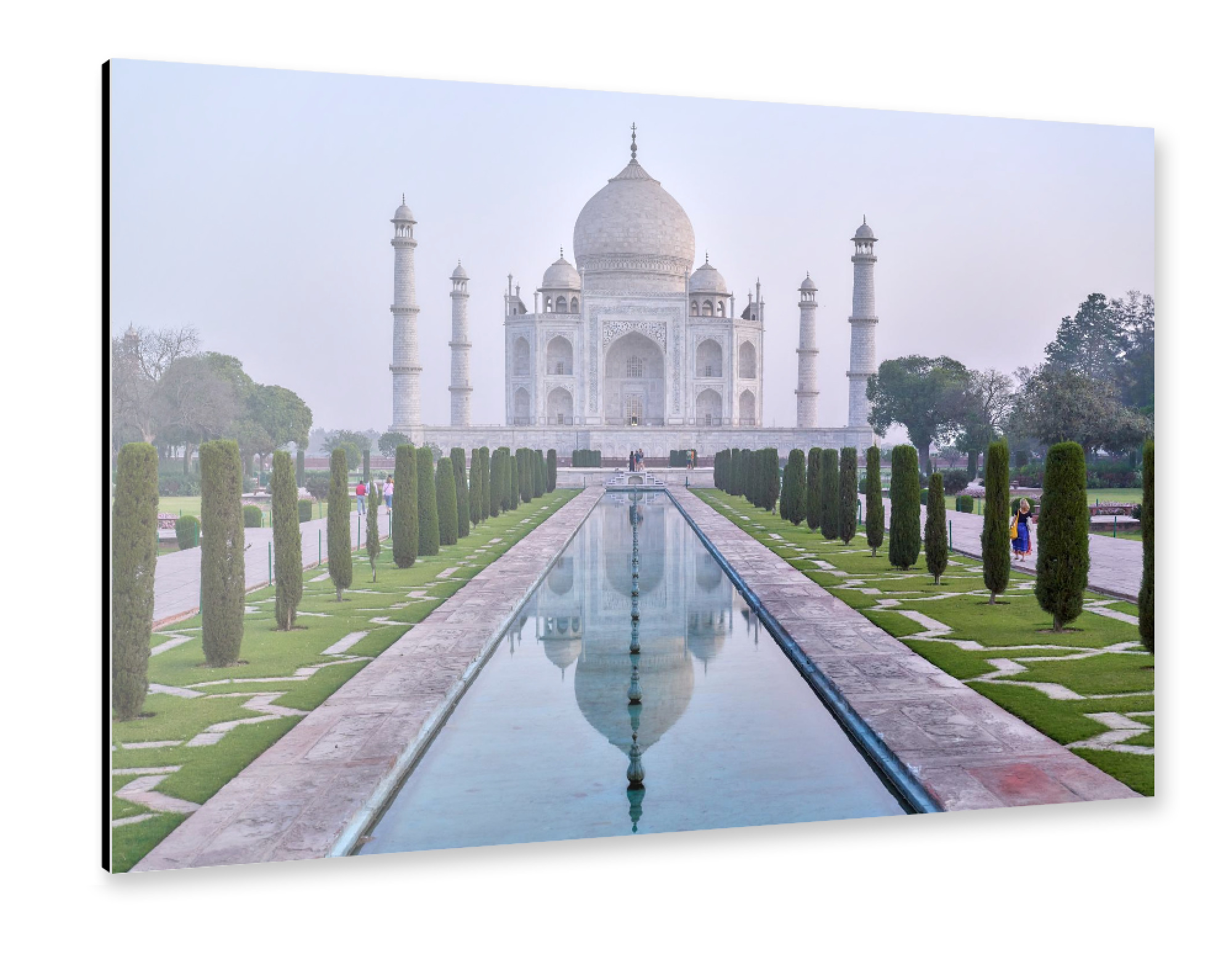 Alu-Dibond "Taj Mahal Reflection" 30x20 cm artboxONE