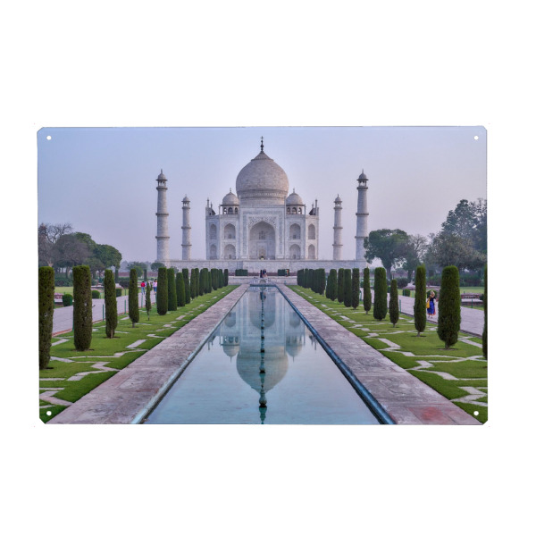 Holzbild "Taj Mahal Reflection" artboxONE - Reise,Reise / Asien - Taj mahal,Indien