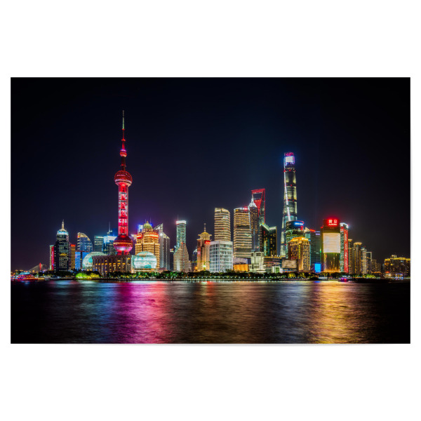 Poster "Shanghai - Skyline" artboxONE - Städte,Reise,Architektur,Reise / Asien,Reise / Länder,Städte / Shanghai