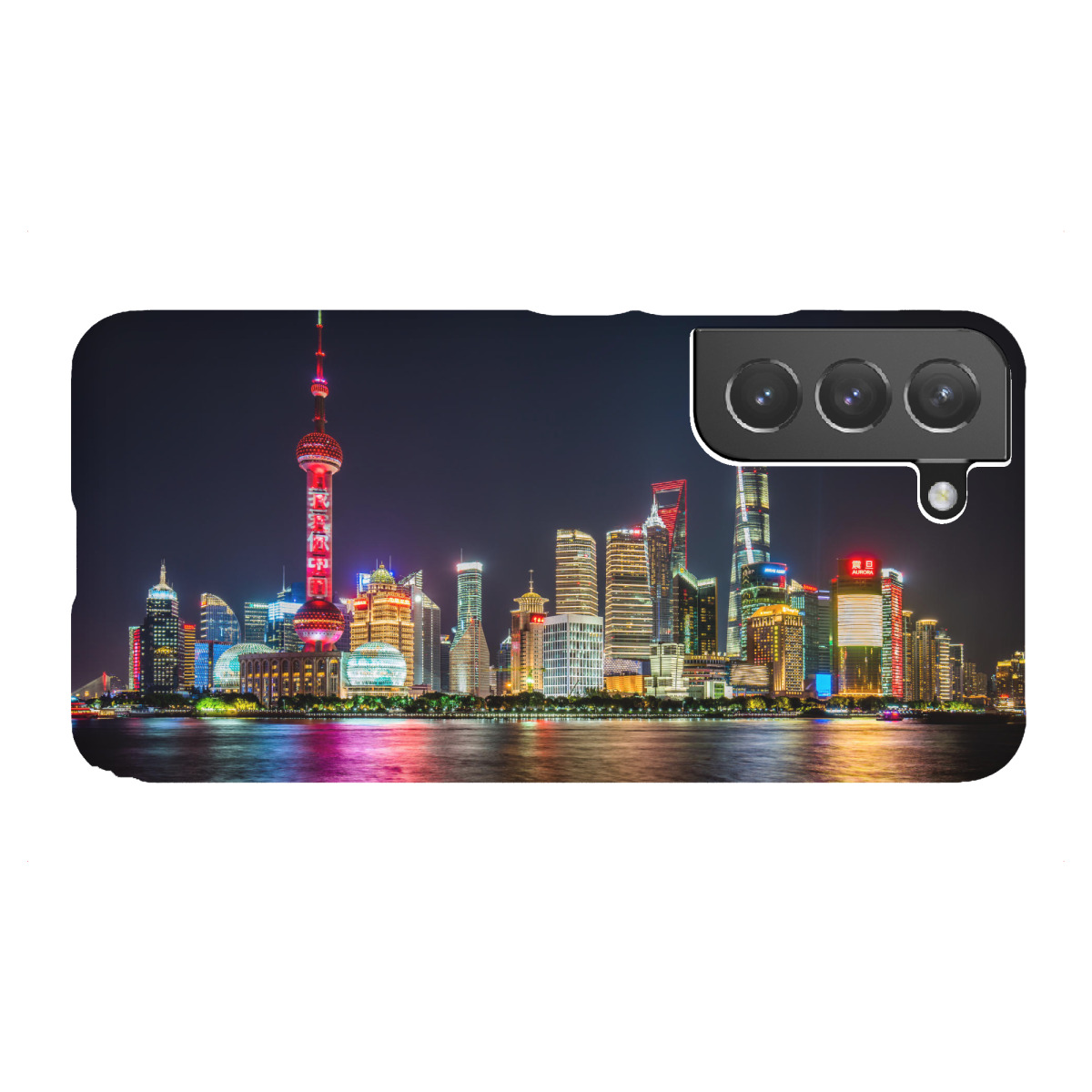 "Shanghai - Skyline"für Samsung Galaxy - Premium-Case Handyhülle artboxONE