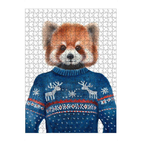 artboxONE Puzzle "Roter Panda in einem Pullover" artboxONE - Tiere - Tier,Roter panda,Pullover,Tierwelt,Katzenbär - Bild tier