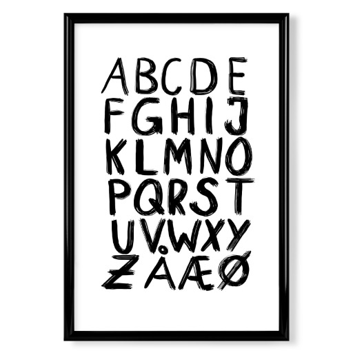 Alphabet Black