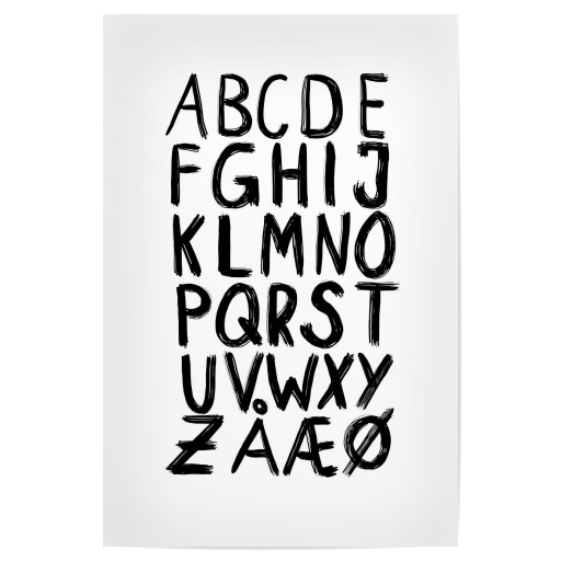 Alphabet Black