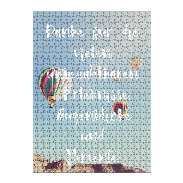 artboxONE Puzzle "Air balloons" artboxONE - Typografie - Air balloon,Balloon,Travel,Quote,Danke,Moment - Bild air balloon