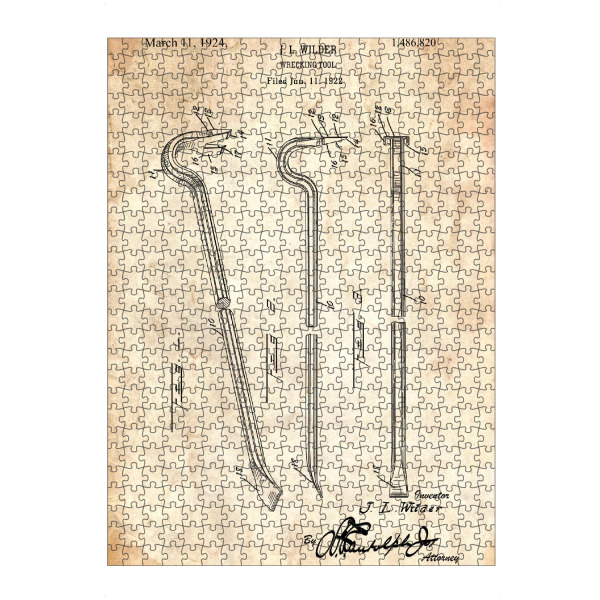 Puzzle Ravensburger "Brechstange Patent (Antik)" artboxONE - Für Papa