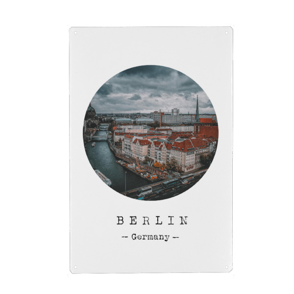 Metall Poster "Charismatic Berlin" artboxONE - Städte / Berlin - Vacation,Travel,Europe,Architecture,Berlin,Germany,Capital - Blechschild