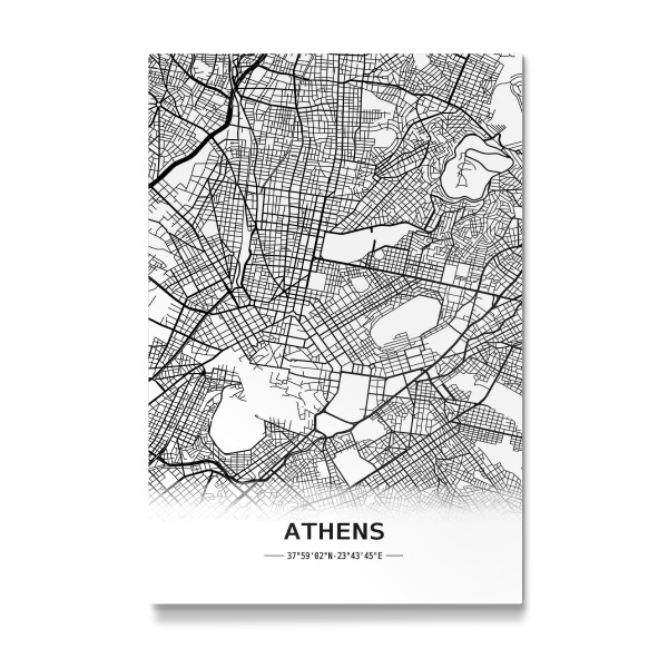 Galerie-Print "Athens Retro Map" 30x20 cm artboxONE