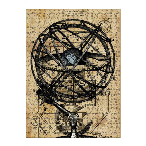 Puzzle Ravensburger "Steampunk Armillarkugel" artboxONE - Reise - Armillarkugel,Antikes,Antikes papier,Globus,Steampunk - Bild armillarkugel