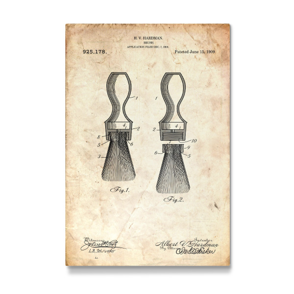 Galerie-Print "Rasierpinsel Patent (Antik)" 30x20 cm artboxONE