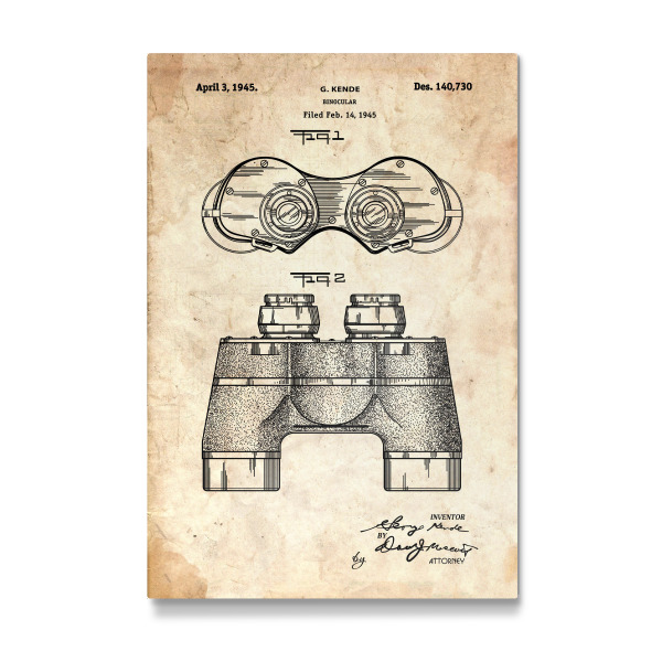 Galerie-Print "Fernglas Entwurf (Antik)" 30x20 cm artboxONE