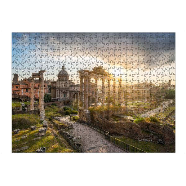 Puzzle Ravensburger "Forum Romanum in Rom, Italien" artboxONE - Städte,Architektur,Städte / Rom - Rom,Forum,Architektur,Stadt,Italien,Tempel