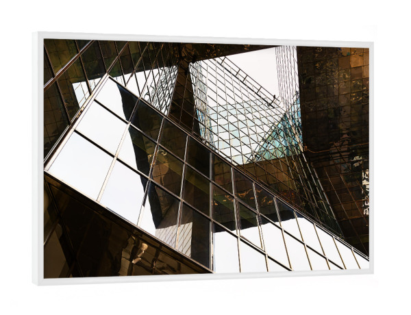 Poster mit weißem Rahmen "Spiegelbilder" artboxONE - Städte / London,Architektur