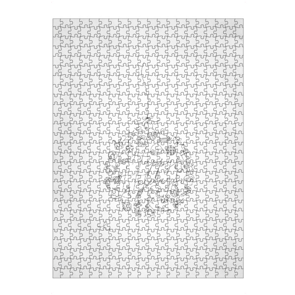 Puzzle Ravensburger "Pen line christmas tree toy ball" artboxONE - Schwarzweiß,Weihnachten