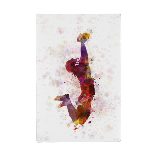 Holzbild "American football player" artboxONE - Sport,Für Papa