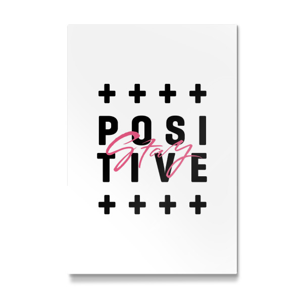 Galerie-Print "Stay Positive motivational quote" 30x20 cm artboxONE