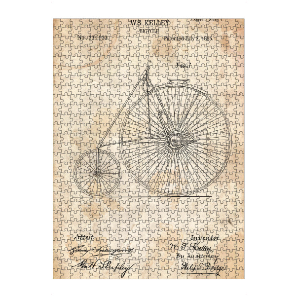 Puzzle Ravensburger "Vintage Fahrrad III (Antik)" artboxONE - Reise,Sport