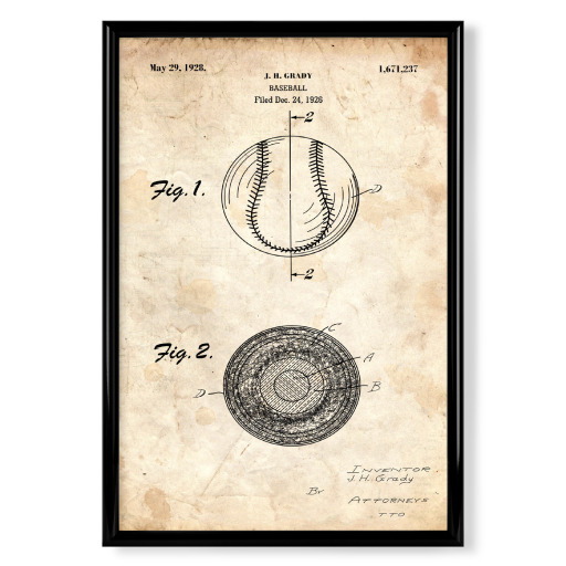 Baseball Patent III (Antik)