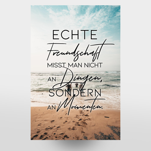 Echte Freundschaft misst man nicht