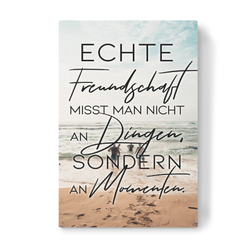 Echte Freundschaft misst man nicht