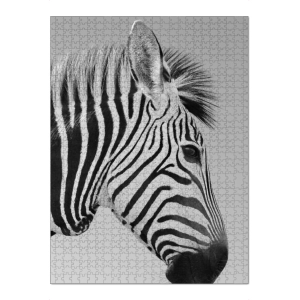 Puzzle Ravensburger "Zebra: Bin ganz Ohr" artboxONE - Tiere,Schwarzweiß,Reise / Afrika - Zebra,Steifen,Afrika - Bild zebra