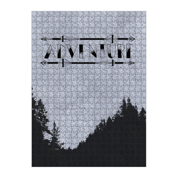 artboxONE Puzzle "Adventure Wald" artboxONE - Typografie,Natur,Reise - Lettering,Wald,Natur,Landschaft,Abstrakt - Bild lettering