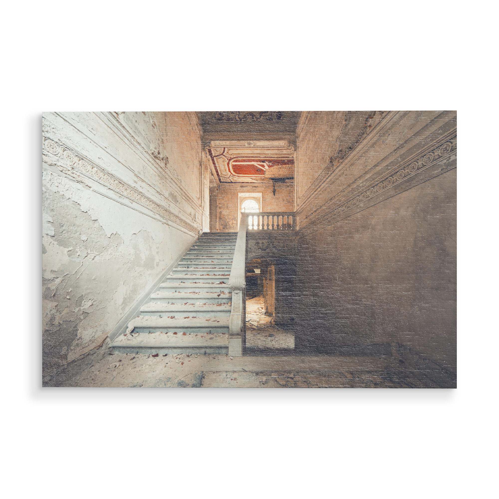 Holzbild "Sunrise Decay" artboxONE - Architektur