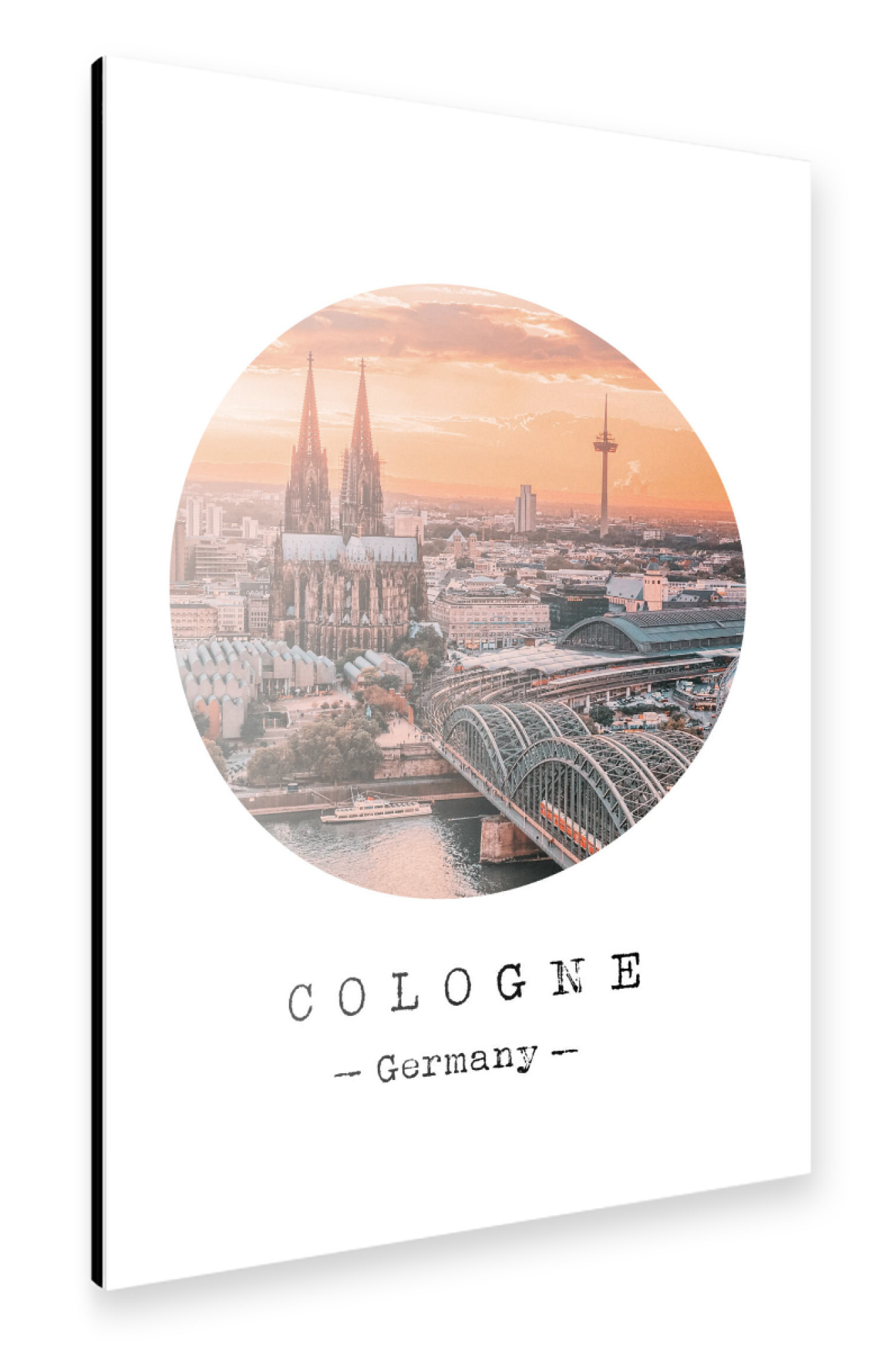 Alu-Dibond "Lively Cologne" 75x50 cm artboxONE