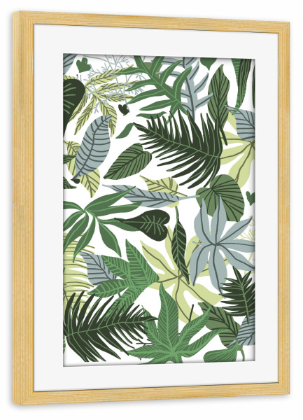 Poster mit Rahmen kiefer "In The Jungle" artboxONE - Natur