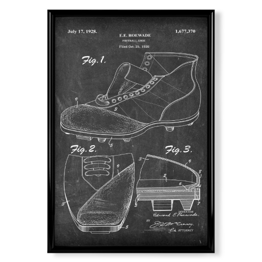 Fußballschuhe patent (Tafel)