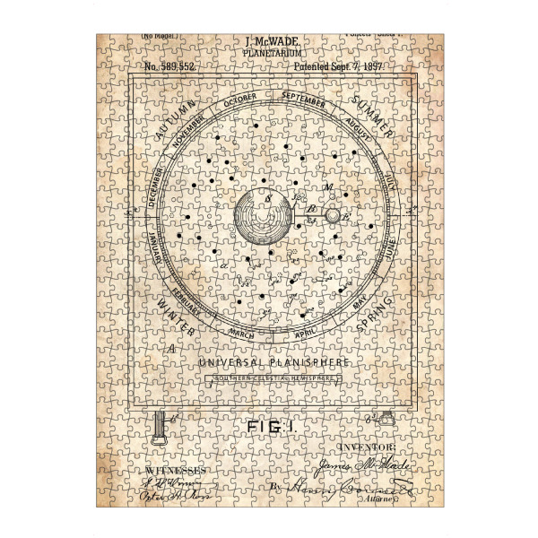 artboxONE Puzzle "Astronomie: Planetarium II (Antik)" artboxONE - Galaxy