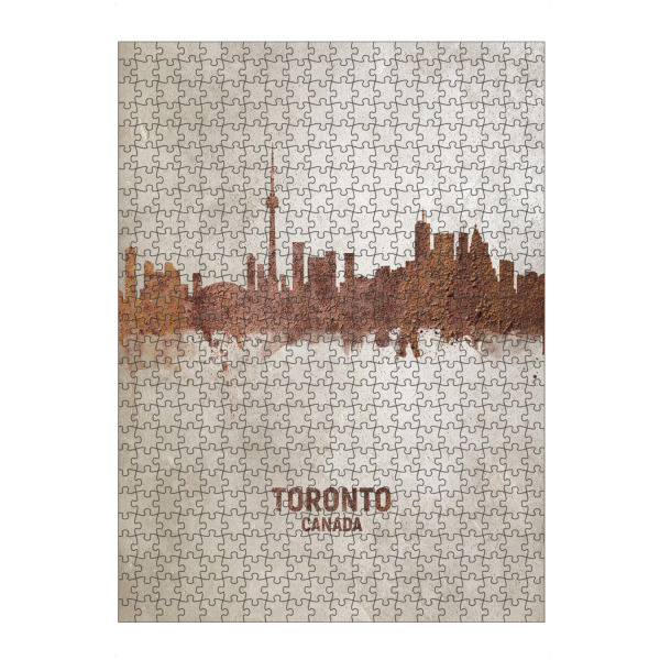Puzzle Ravensburger "Toronto Canada Rusty Skyline" artboxONE - Städte - Toronto,Toronto skyline,Rust - Bild toronto