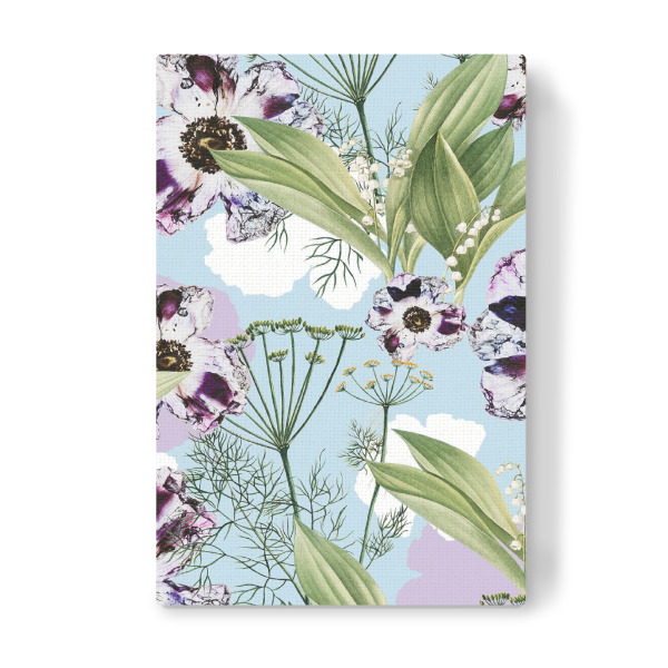Leinwandbild "Kaya | Powder Blue Pastel Snowy" artboxONE - Natur,Floral