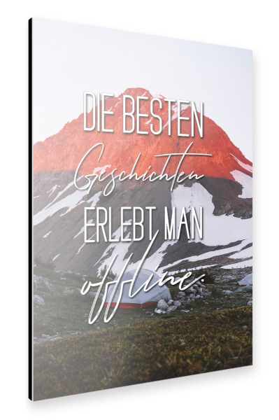 Alu-Dibond "Offline" 30x20 cm artboxONE