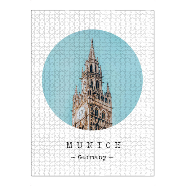 Puzzle Ravensburger "Gorgeous Munich" artboxONE - Städte - Europe,Travel,Church,Architecture - Bild europe