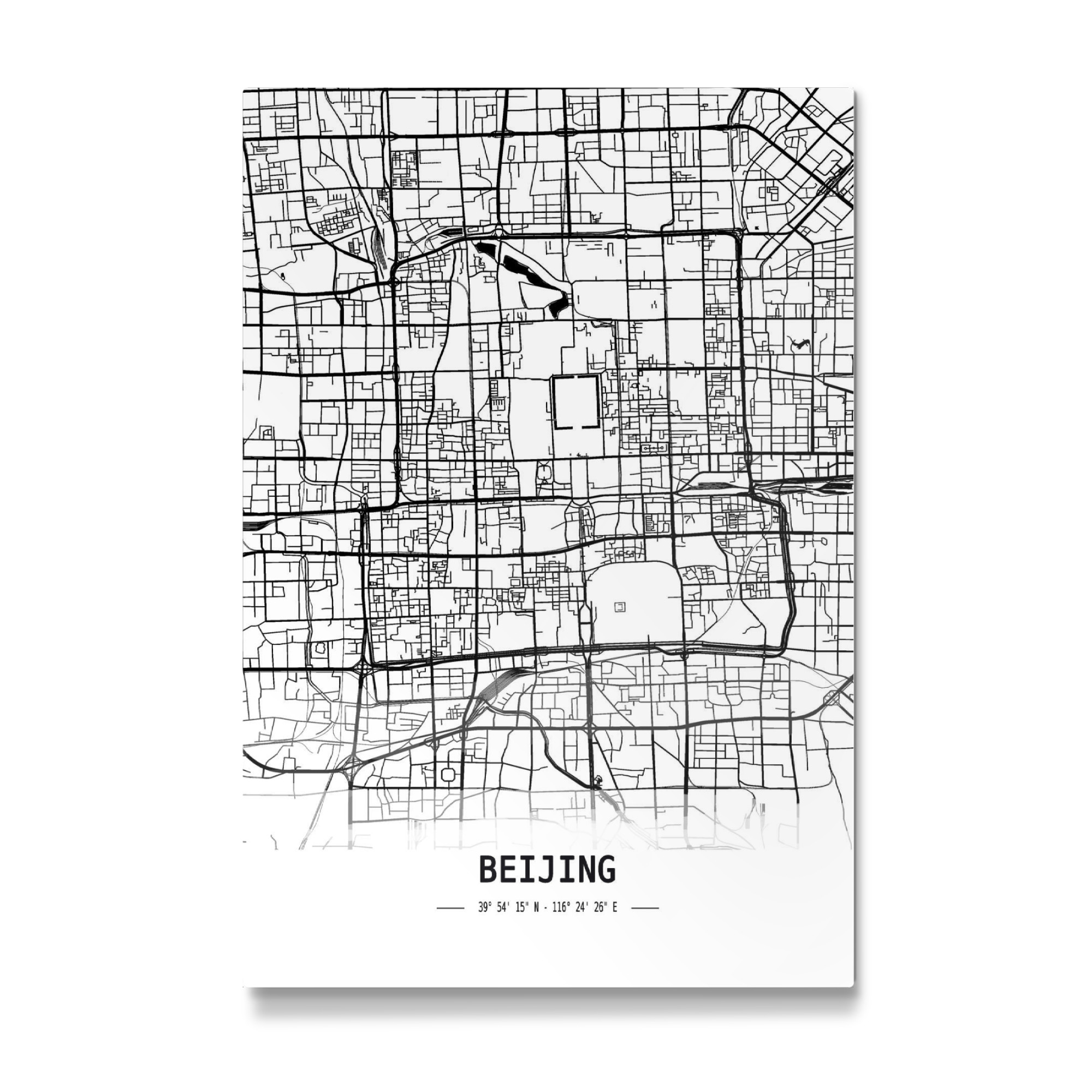 Galerie-Print "Beijing Retro Map" 30x20 cm artboxONE