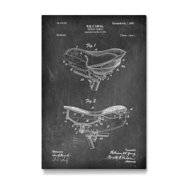 Galerie-Print "Fahrradsattel (Tafel)" 30x20 cm artboxONE