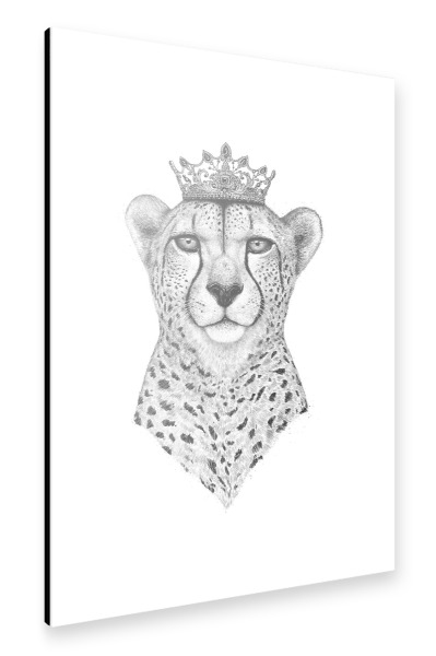 Alu-Dibond "The Queen Cheetah" 30x20 cm artboxONE