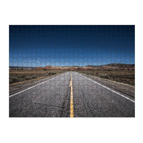 Puzzle Ravensburger "Country road" artboxONE - Reise - Usa,Straße,Landstraße,Roadtrip,Highway,Travel,Wanderlust - Bild usa