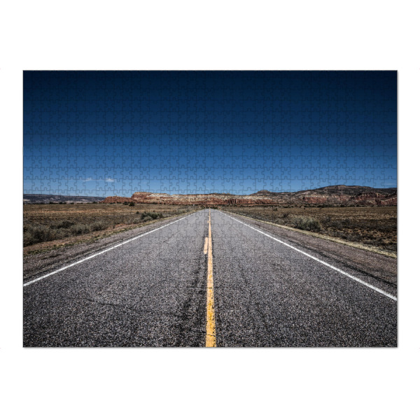 Puzzle Ravensburger "Country road" artboxONE - Reise - Usa,Straße,Landstraße,Roadtrip,Highway,Travel,Wanderlust - Bild usa