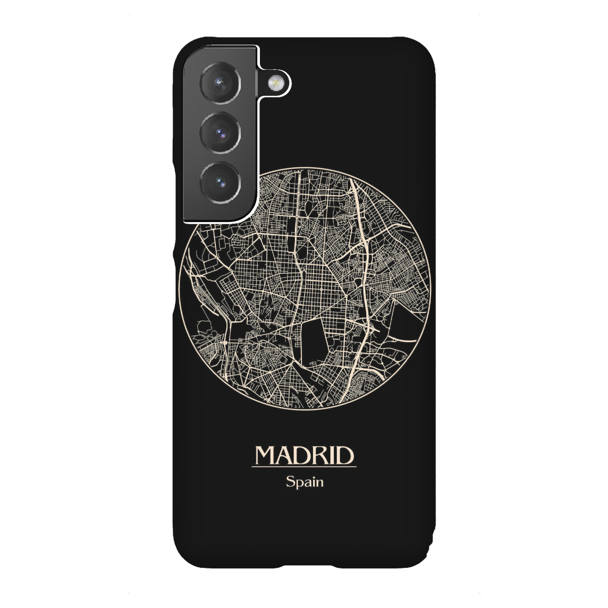 Samsung Galaxy "Retro Map of Madrid Spain" Premium-Case Handyhülle artboxONE
