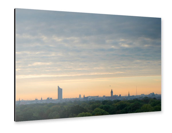 Alu-Dibond "Ein Morgen in Leipzig" 30x20 cm artboxONE
